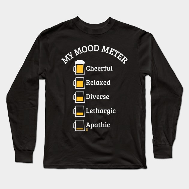 My Mood Meter (Beer Drinker / V3 / NEG) Long Sleeve T-Shirt by MrFaulbaum